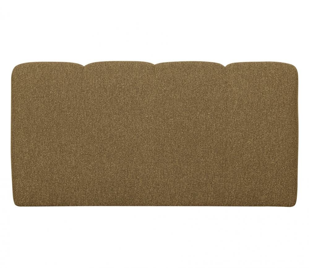 WOOOD Mojo Eetbankje 164cm Met Rugleuning Boucl&eacute; Geel/Bruin Melange