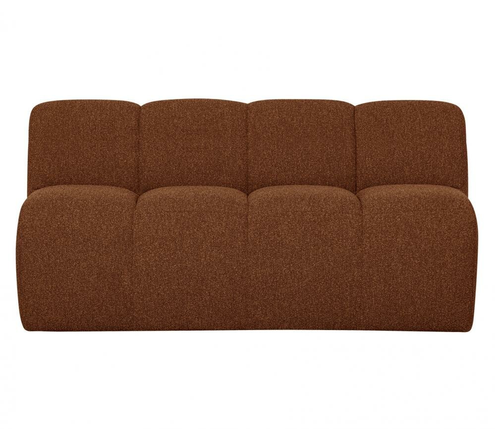 WOOOD MojWOOOD Mojo Eetbankje 164cm Met Rugleuning Boucl&eacute; Roestbruin Melangeo Eetbankje 164cm Met Rugleuning Boucl&amp;#x00e