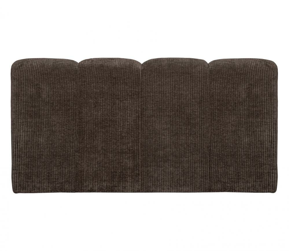 WOOOD Mojo Eetbankje 164cm Met Rugleuning Ribstof Bruin