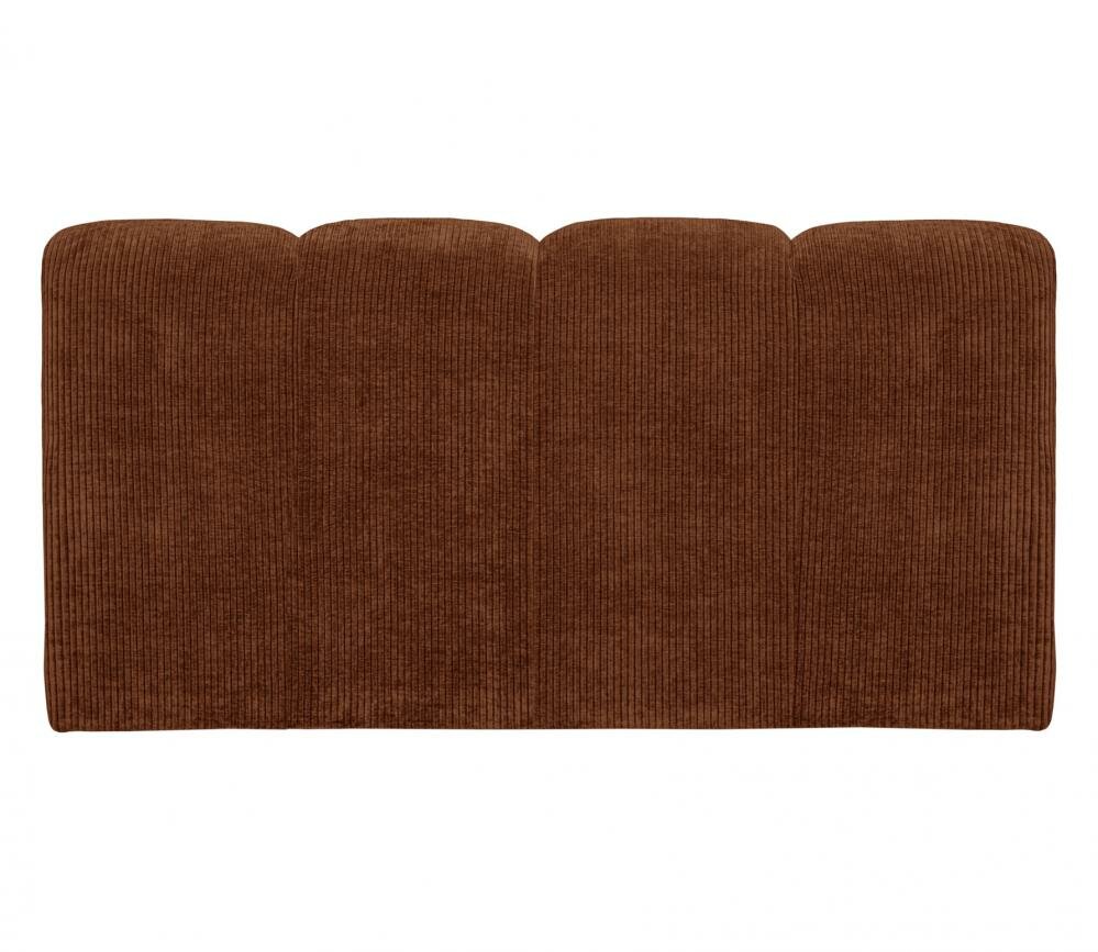 WOOOD Mojo Eetbankje 164cm Met Rugleuning Ribstof Roestbruin