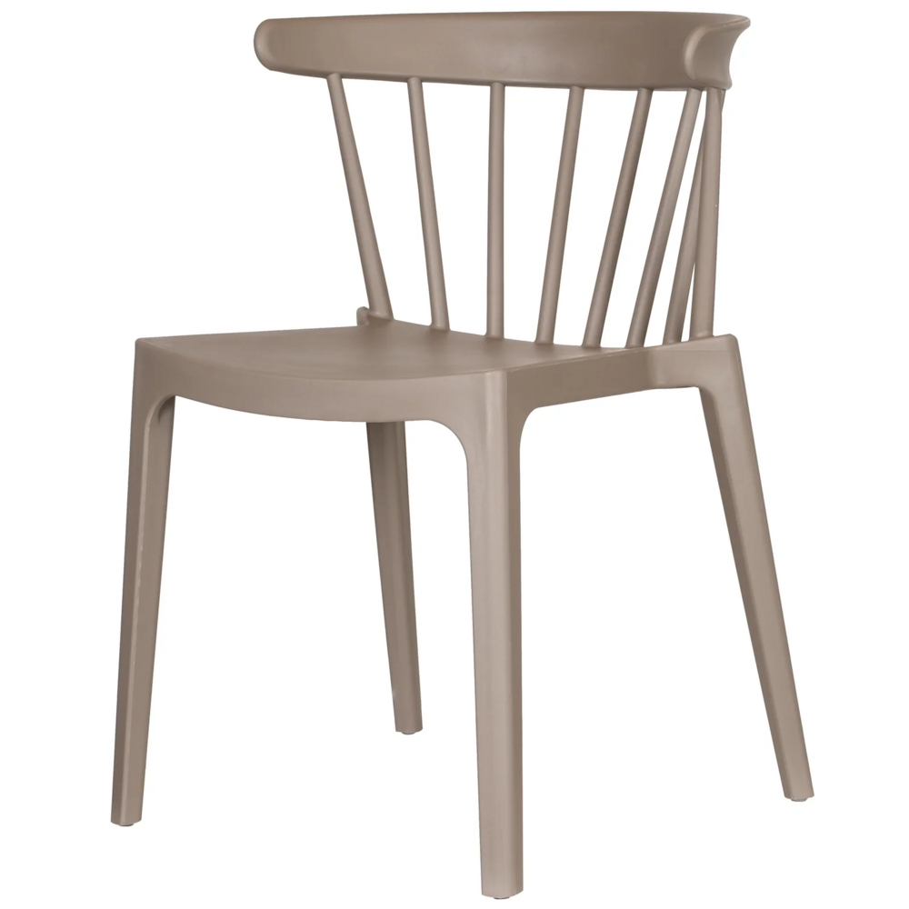 WOOOD Bliss Tuinstoel Met Spijlen Kunstof Taupe