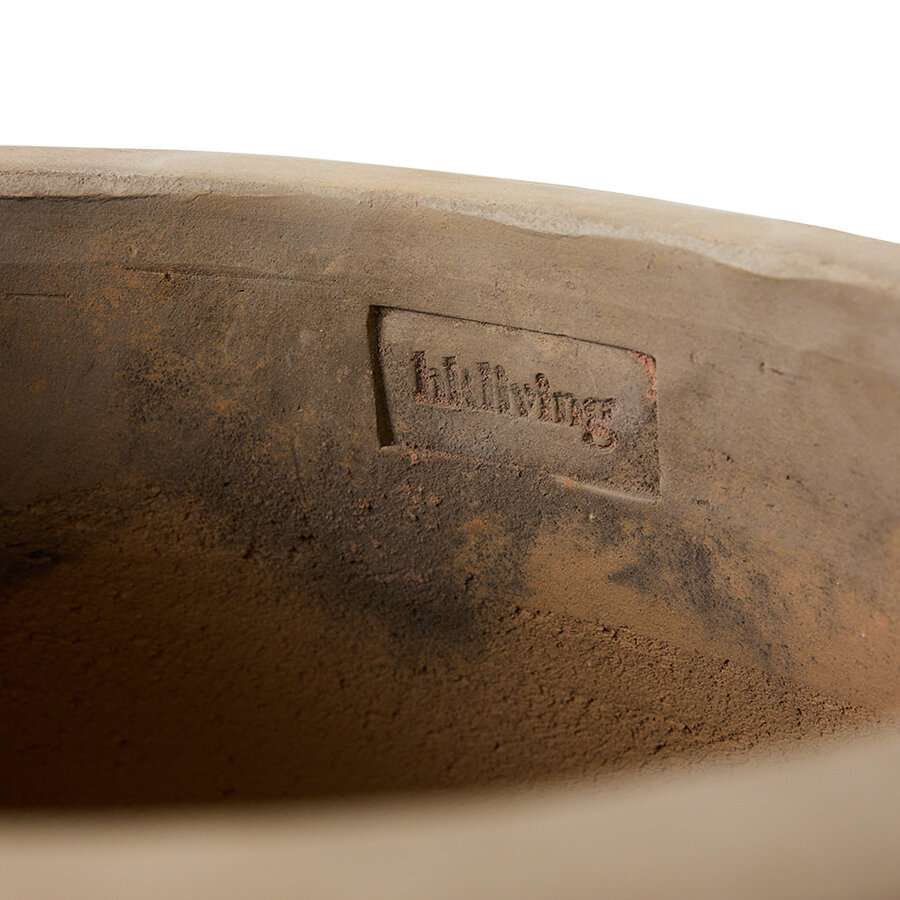 HKLIVING Sirocco terracotta floor vase