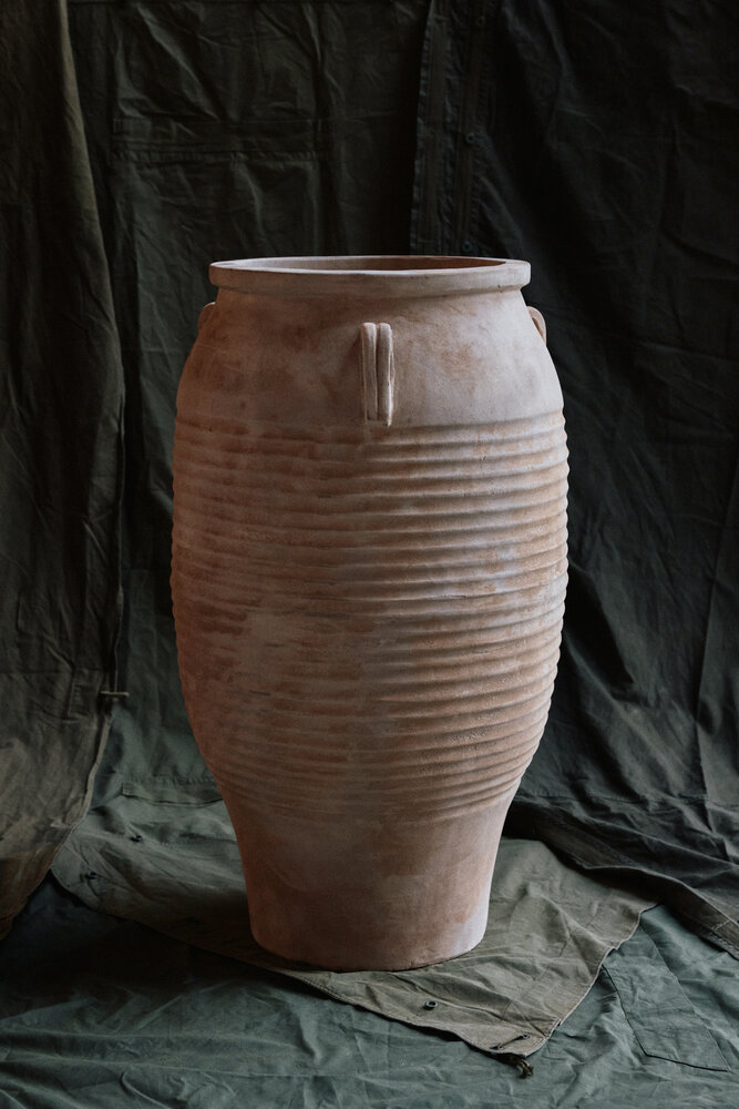 HKLIVING Sirocco terracotta floor vase