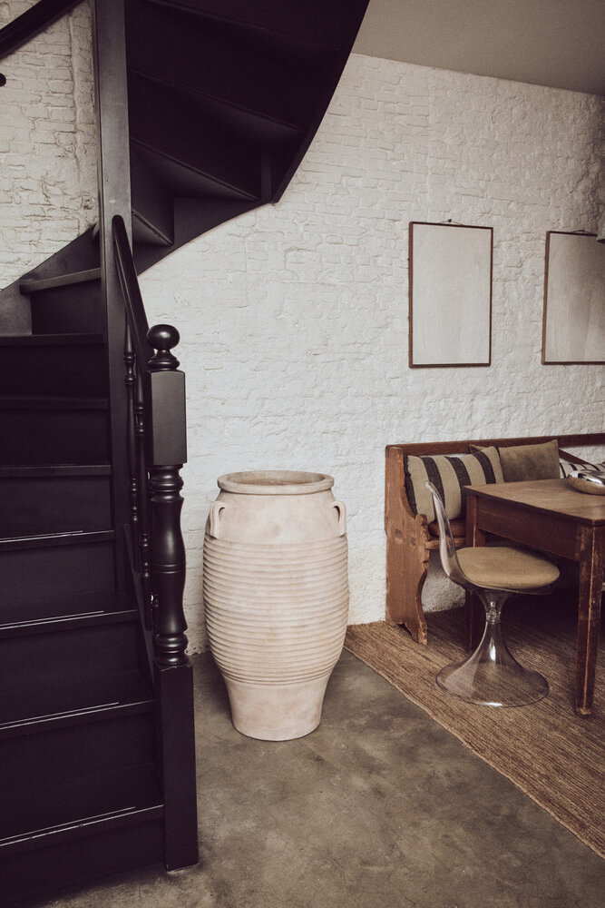 HKLIVING Sirocco terracotta floor vase