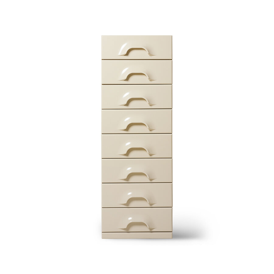 HKLIVING Chest Of 8 Drawers Cream