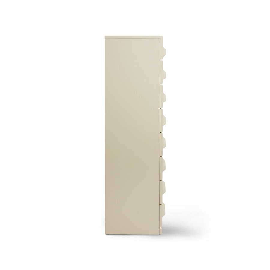 HKLIVING Chest Of 8 Drawers Cream