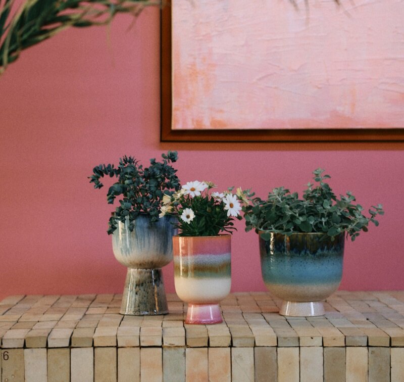 HKLIVING Retro flower pot glacier