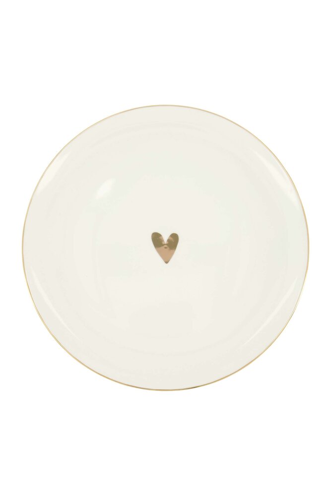 Zusss dinerbord hartje, goud