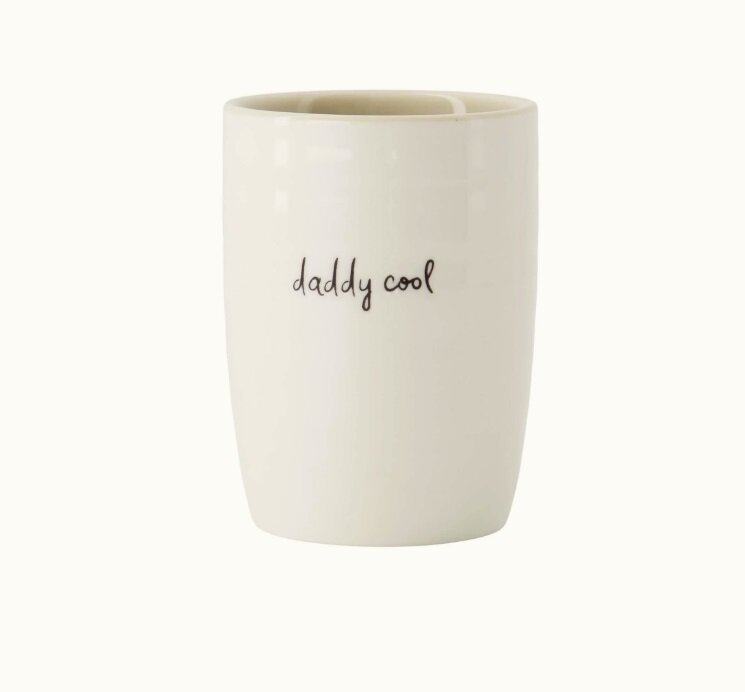 Zusss koffiemok daddy cool wit zand zwart