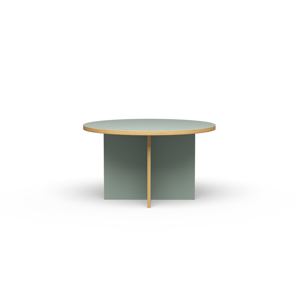 HKLIVING Dining table pale blue round 130 cm 