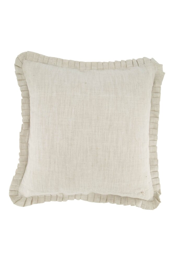Zusss kussen ruffle magnifique 45x45cm peper en zout/grijsblauw