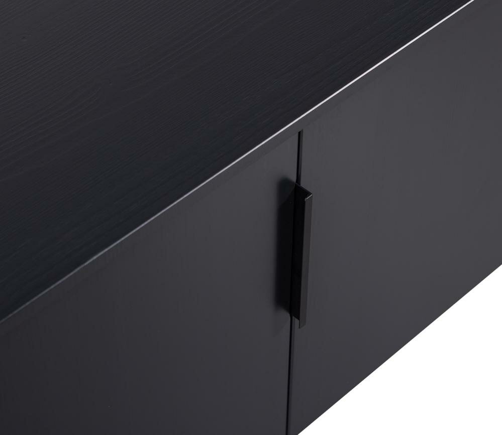 WOOOD Gunnar TV Meubel 200 cm Mat Zwart