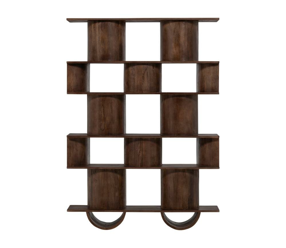 WOOOD Sinne Boekenkast Hout 180x130 Walnoot