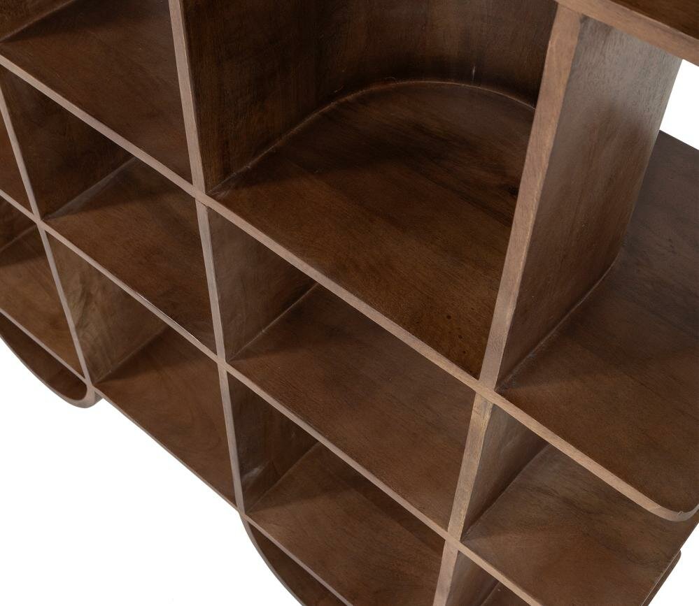 WOOOD Sinne Boekenkast Hout 180x130 Walnoot