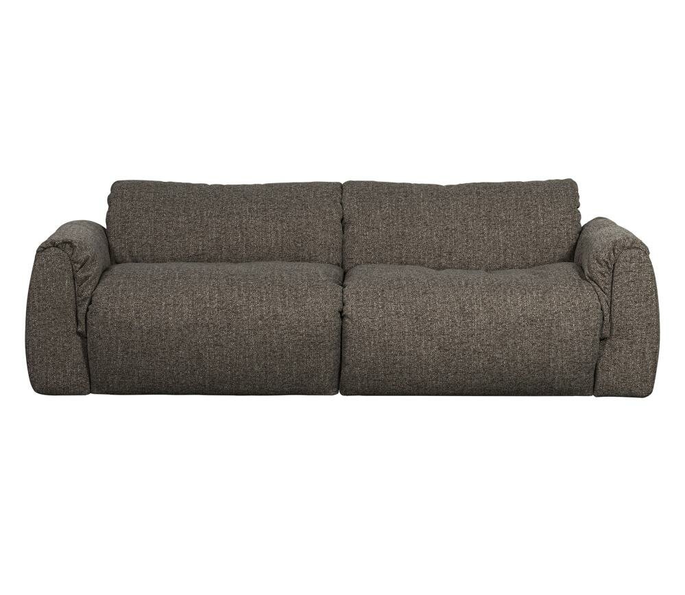 WOOOD Baggy 2-zits Bank Geweven Stof Warmgrijs Melange