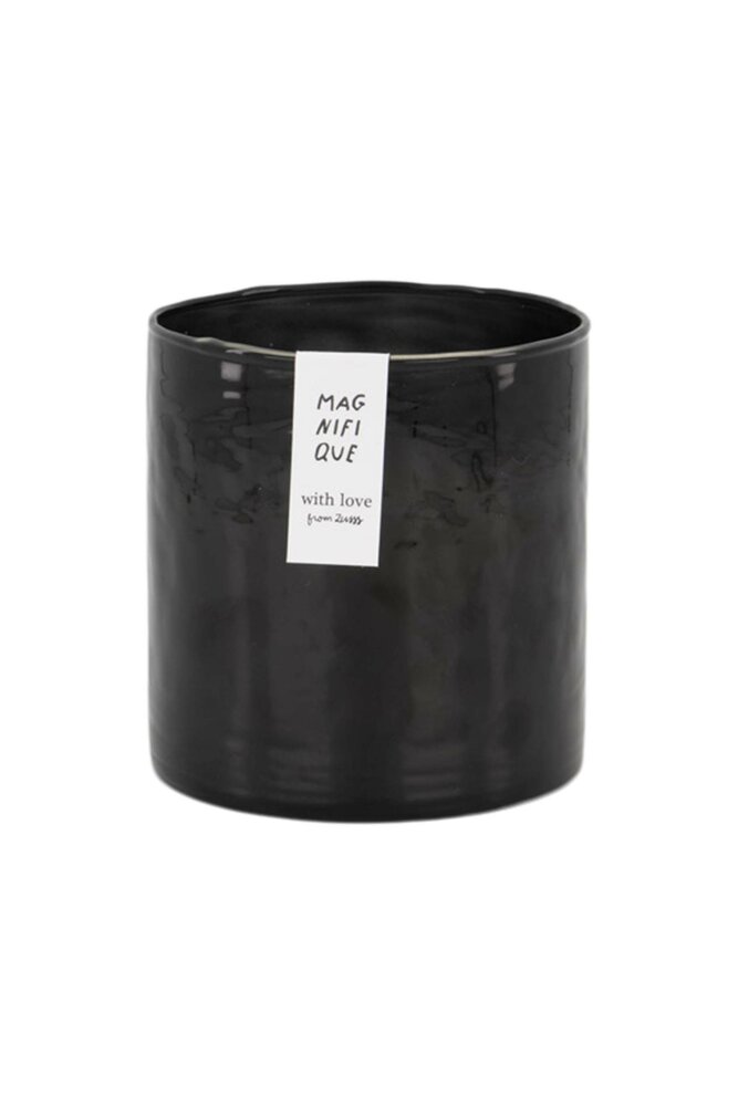 Zusss geurkaars hammered glas antracietgrijs