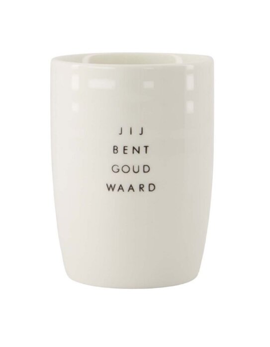 Zusss koffiemok goud waard wit zwart