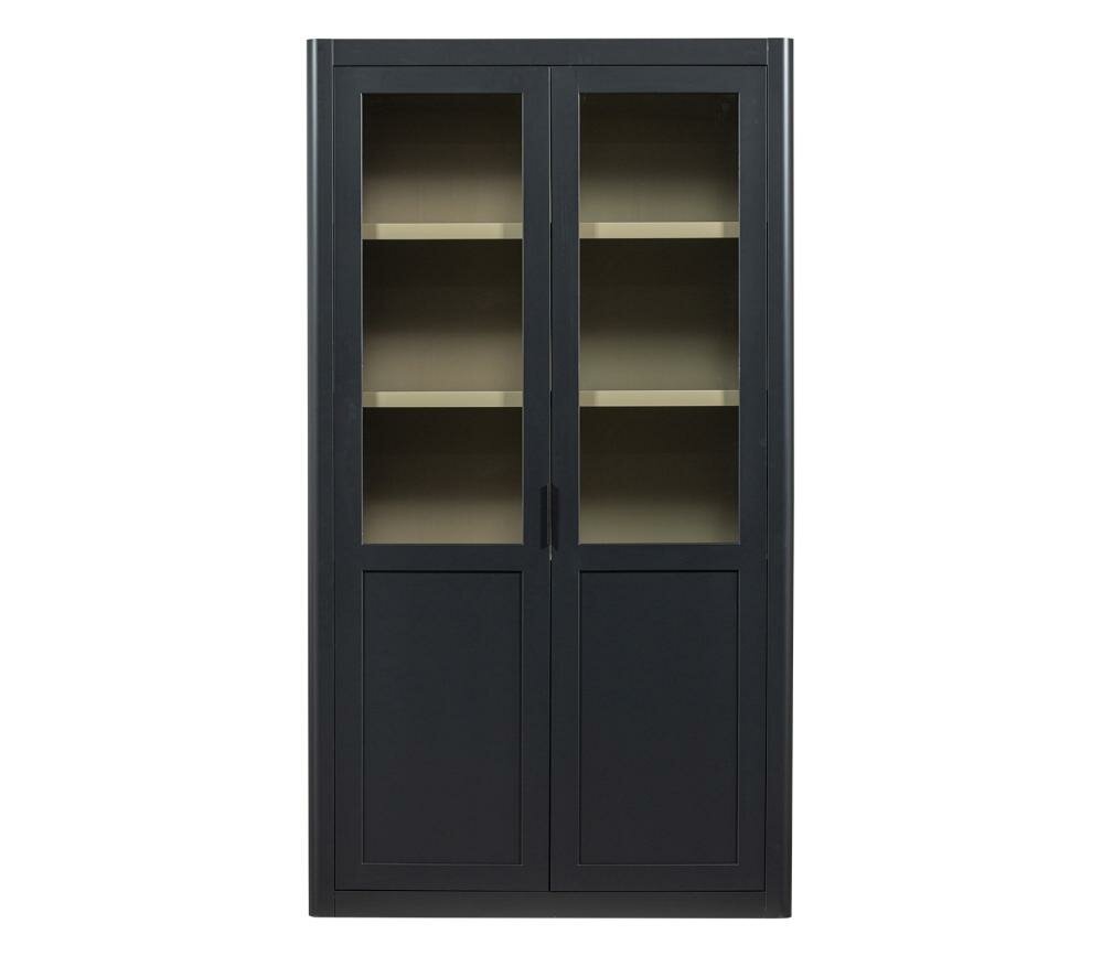 WOOOD Gunnar Buffetkast Grenen Mat Zwart