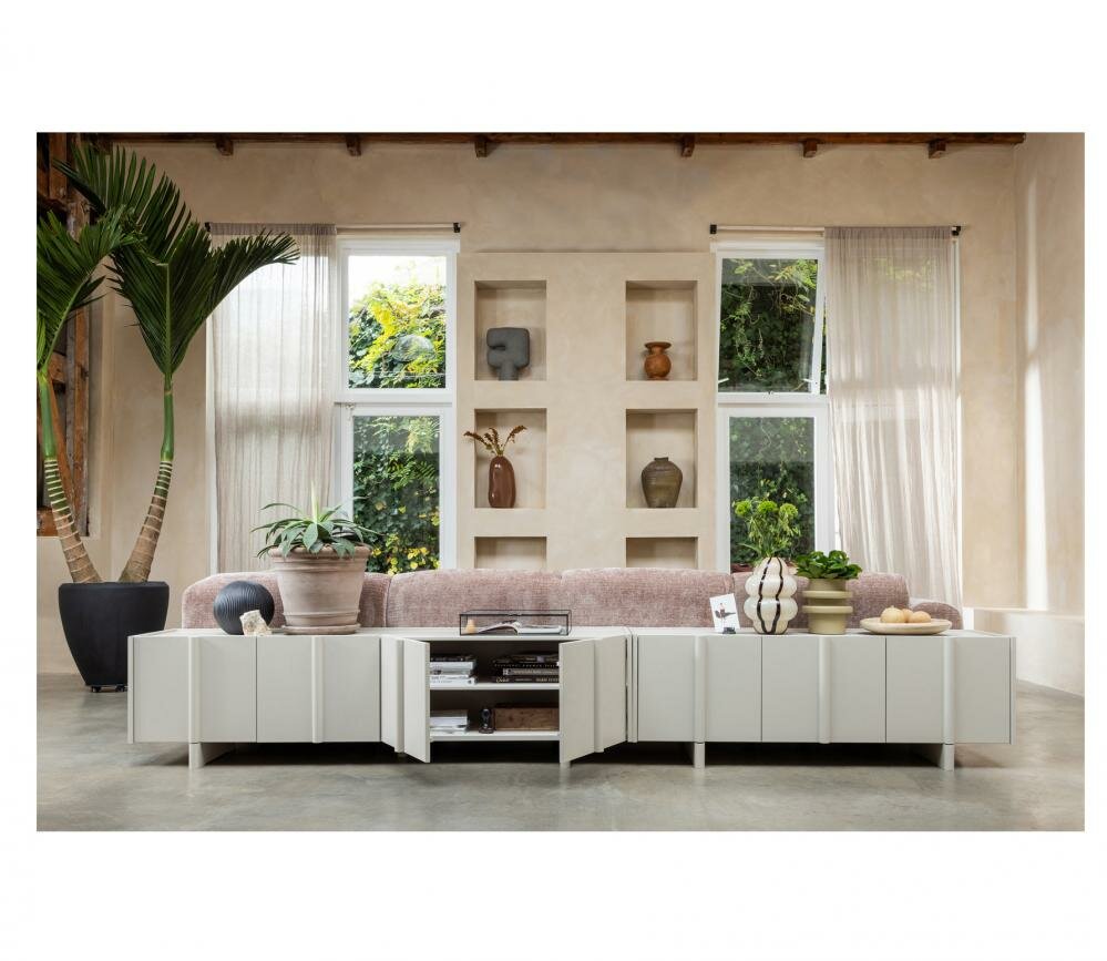WOOOD Basu TV Meubel Grenen Dust 200cm