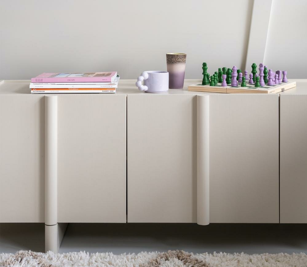 WOOOD Basu TV Meubel Grenen Dust 200cm