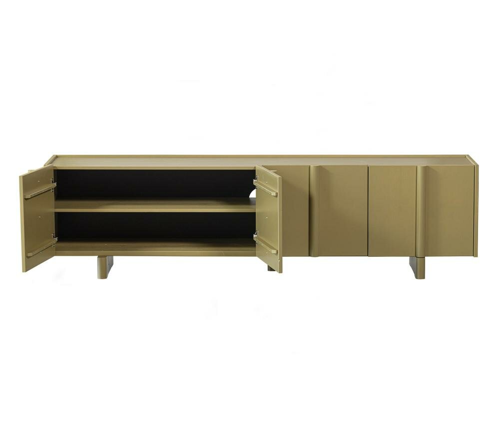 WOOOD Basu TV Meubel Grenen Moss 200cm