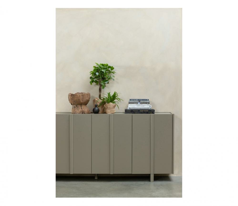 WOOOD Basu Dressoir Grenen Mud