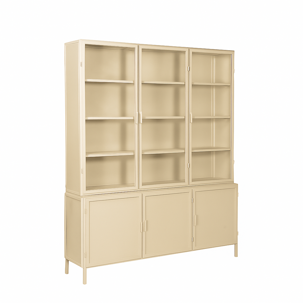 New Routz Garland 6 deurs vitrinekast Sand