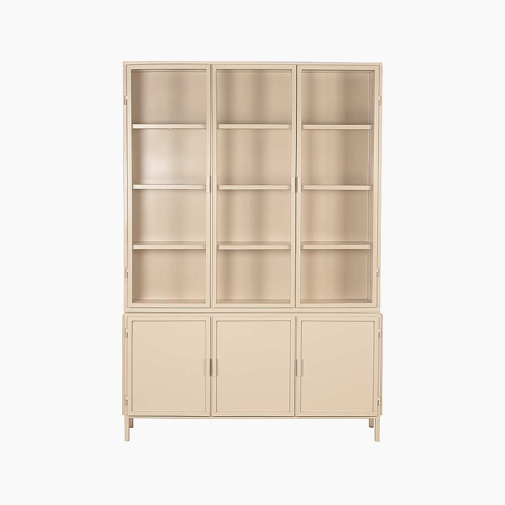 New Routz Garland 6 deurs vitrinekast Sand