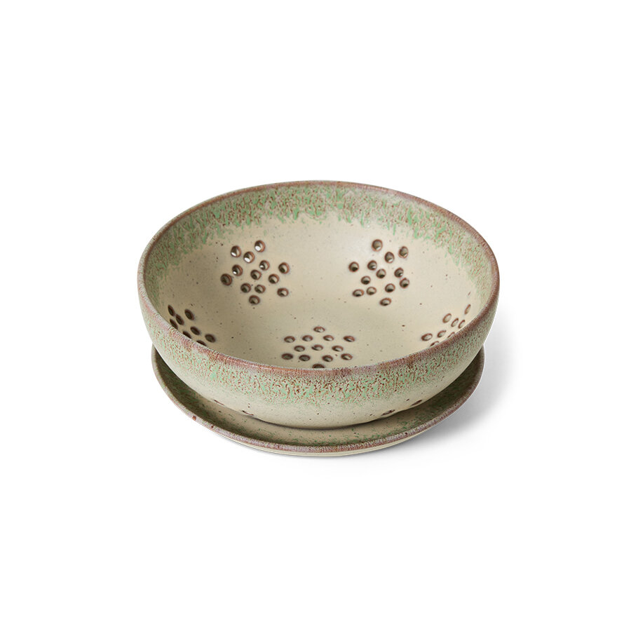 HKLIVING 70's ceramics Berry Bowl