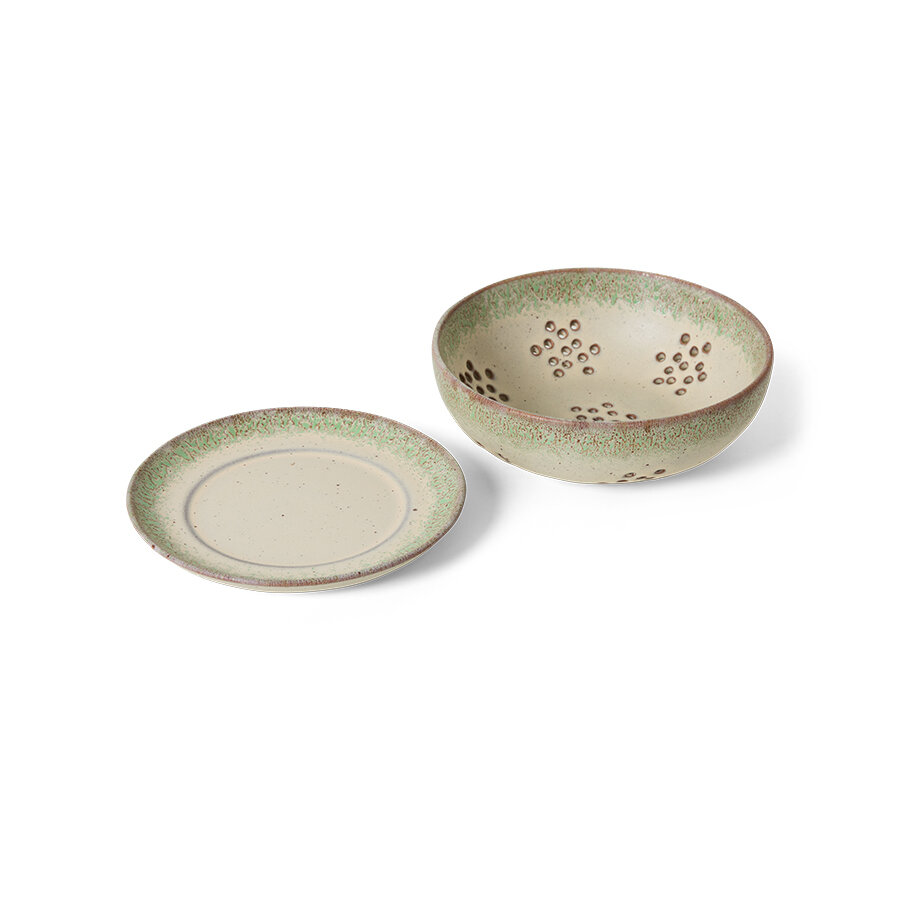 HKLIVING 70's ceramics Berry Bowl