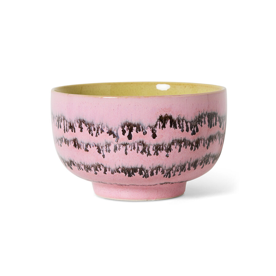 HKLIVING 70's ceramics Noodle Bowl Bubble
