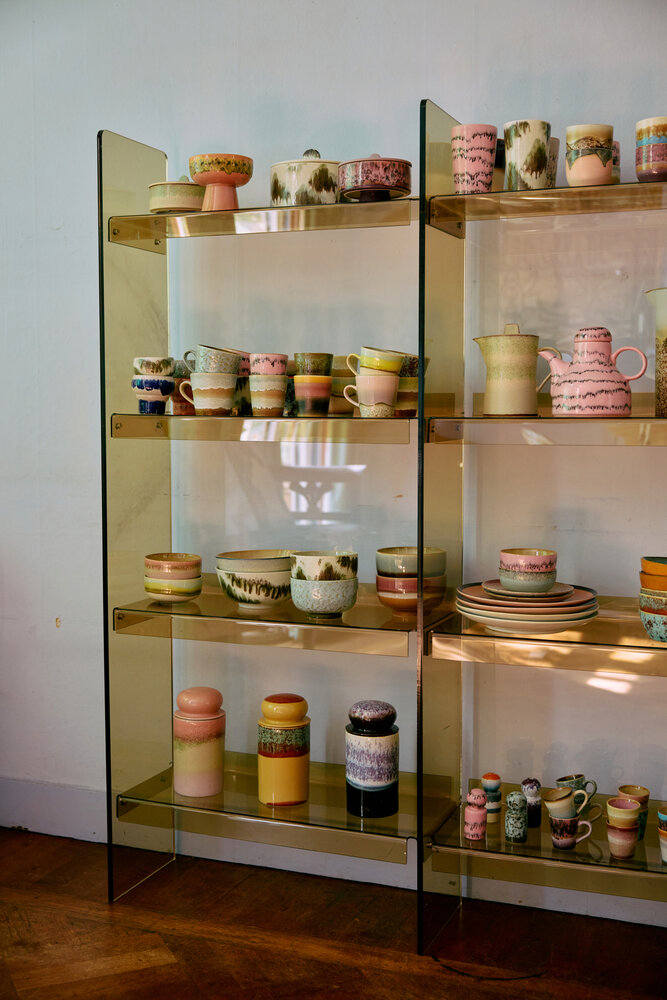 HKLIVING 70's ceramics Noodle Bowl Tide