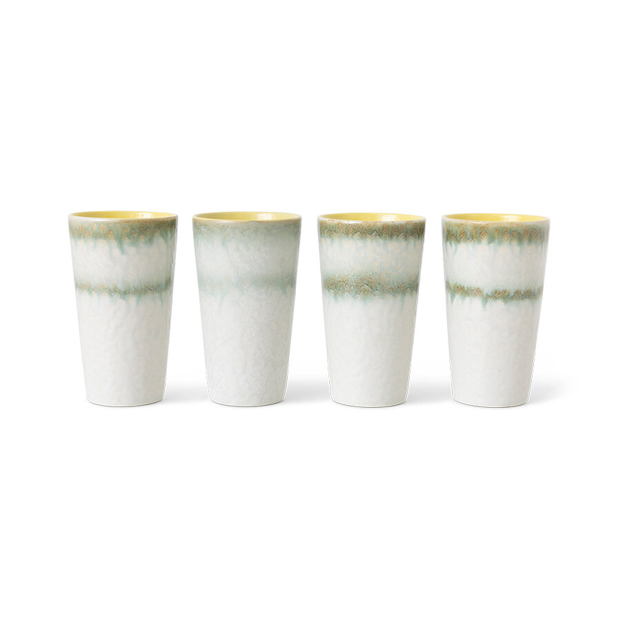 HKLIVING 70's ceramics Latte Mug Petal