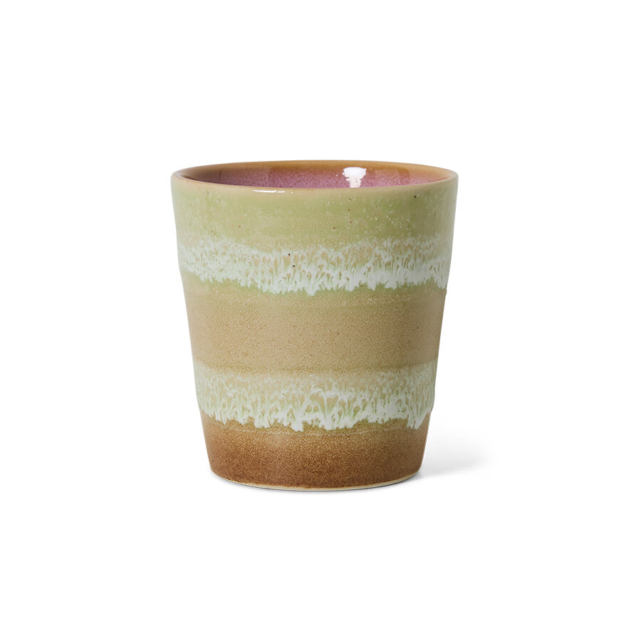 HKLIVING 70's ceramics Coffee Mug umber