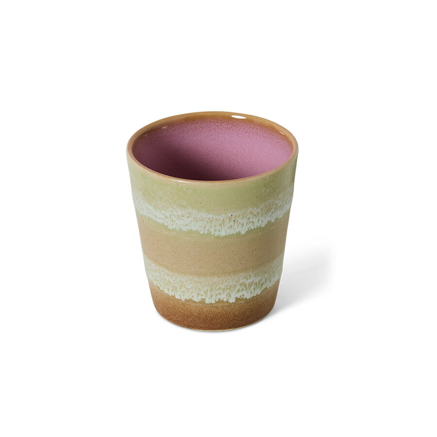 HKLIVING 70's ceramics Coffee Mug umber