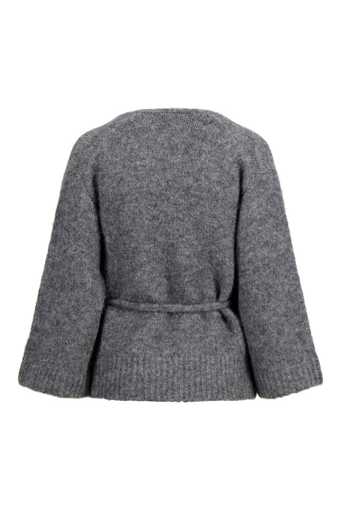 Zusss wikkel vest middengrijs