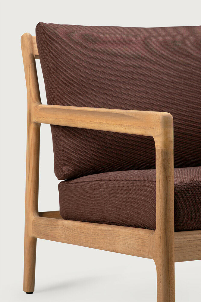 Ethnicraft Jack Outdoor Loungestoel Burgundy