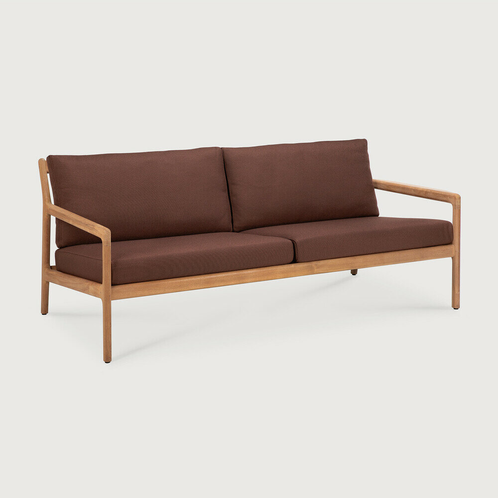 Ethnicraft Jack Outdoor 2-Zits Bank Burgundy