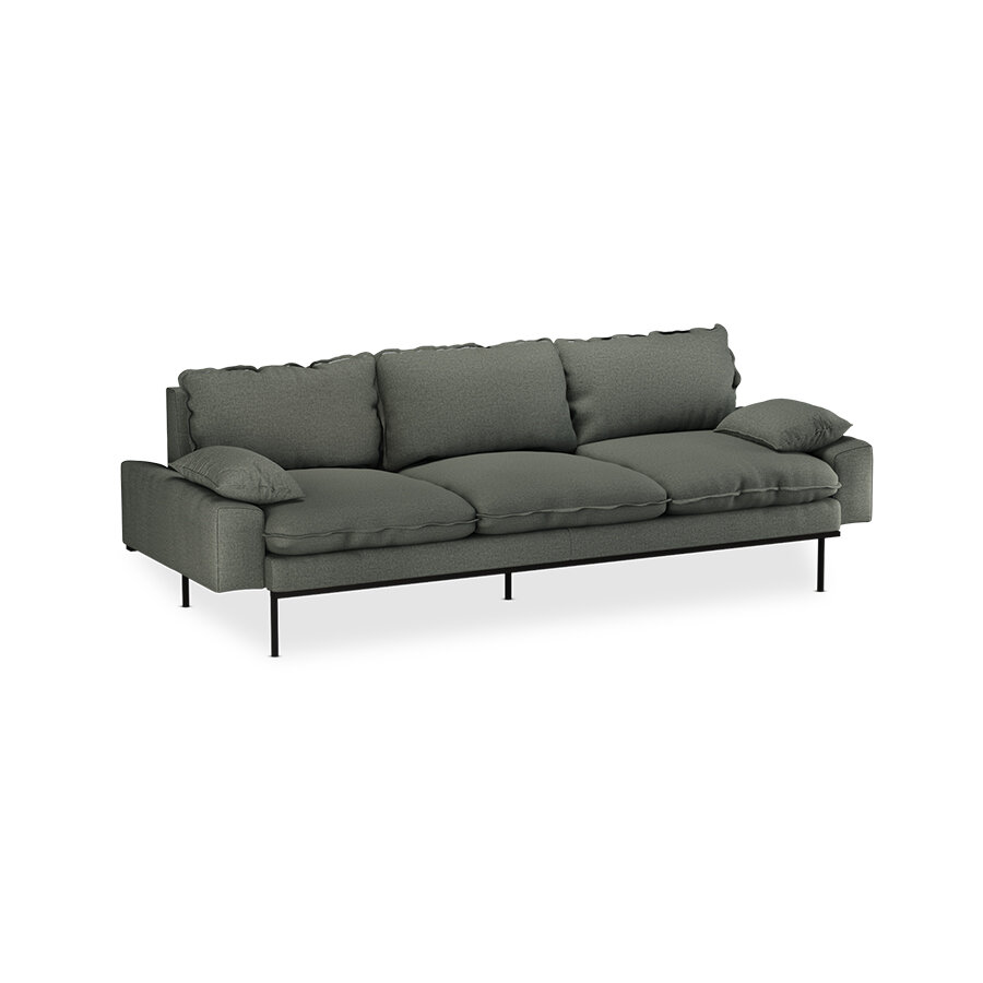 HKliving retro sofa 4 seats Wander, Army Green