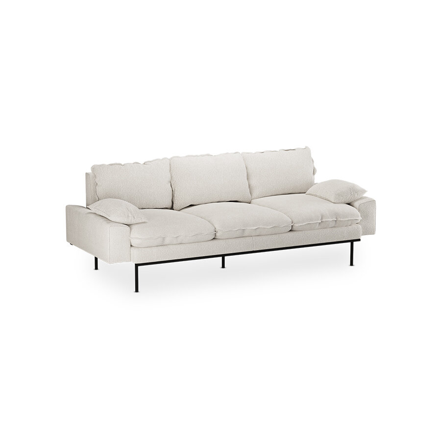 HKliving retro sofa 3 seats Boucle, Cream