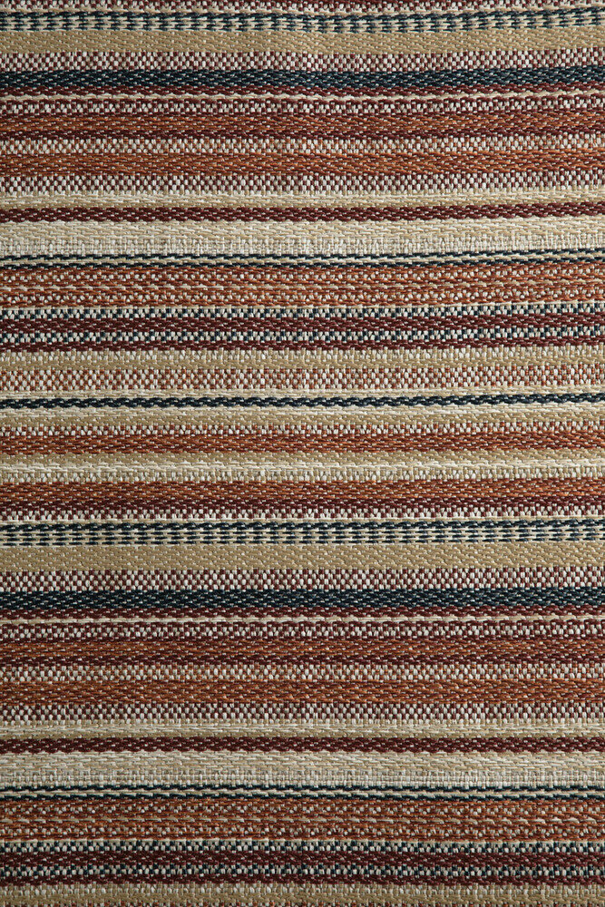 Ethnicraft Outdoor Zahara Poef Terra Stripe