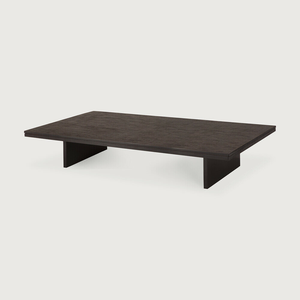 Ethnicraft Grooves salontafel teakhout zwart 170x120cm