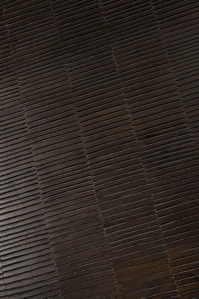 Ethnicraft Grooves salontafel teakhout zwart 170x120cm