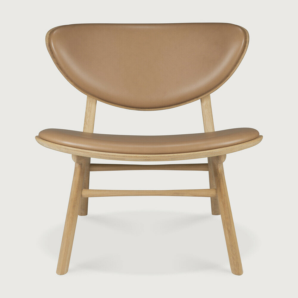 Ethnicraft Oak Eye lounge chair Leather