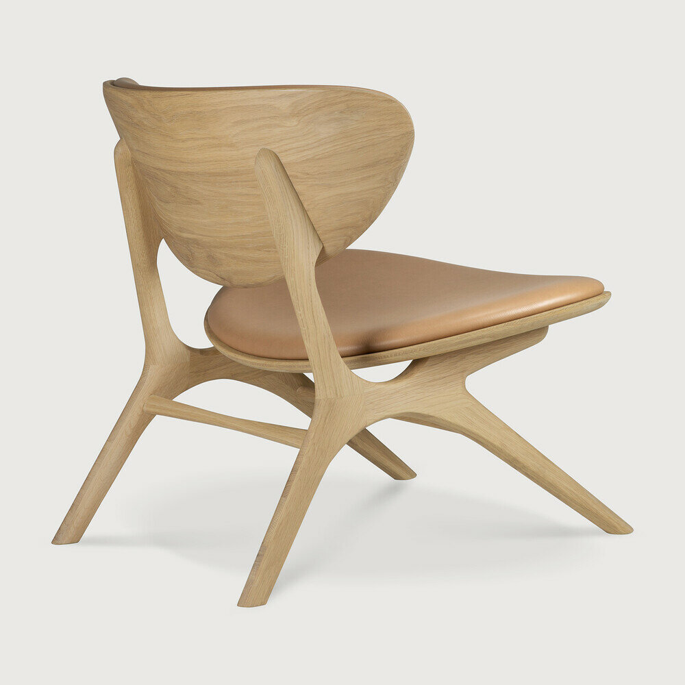 Ethnicraft Oak Eye lounge chair Leather
