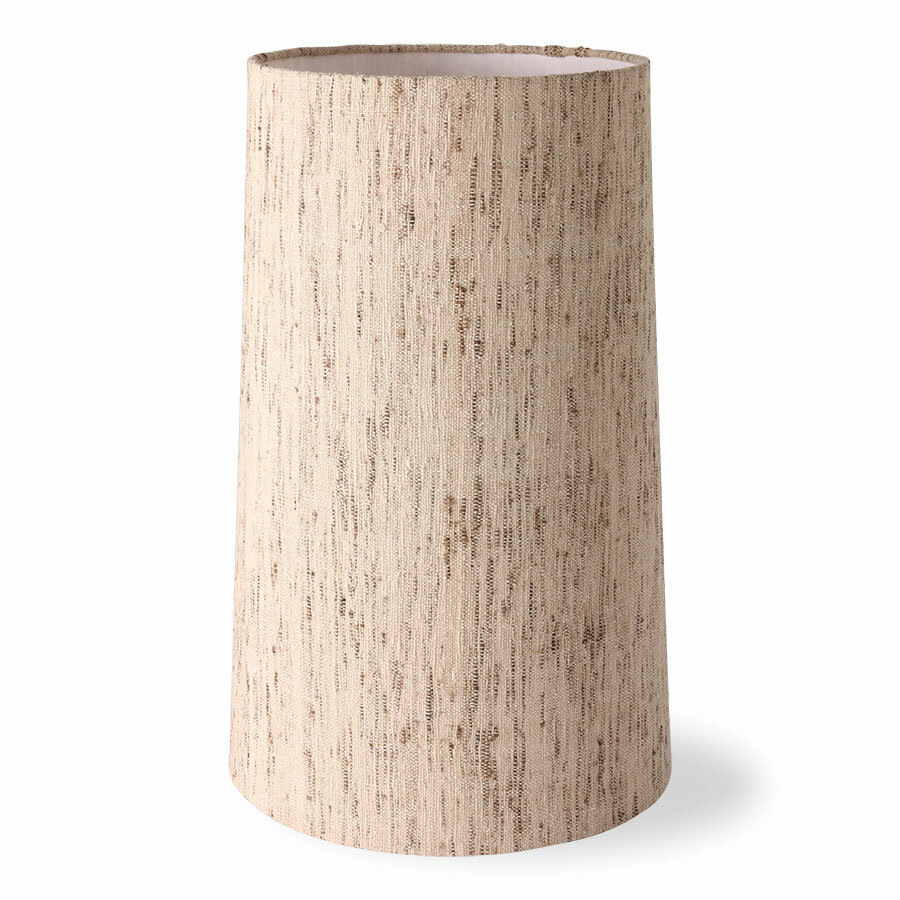 HKLIVING Cone lamp shade silk, natural, &Oslash;36cm