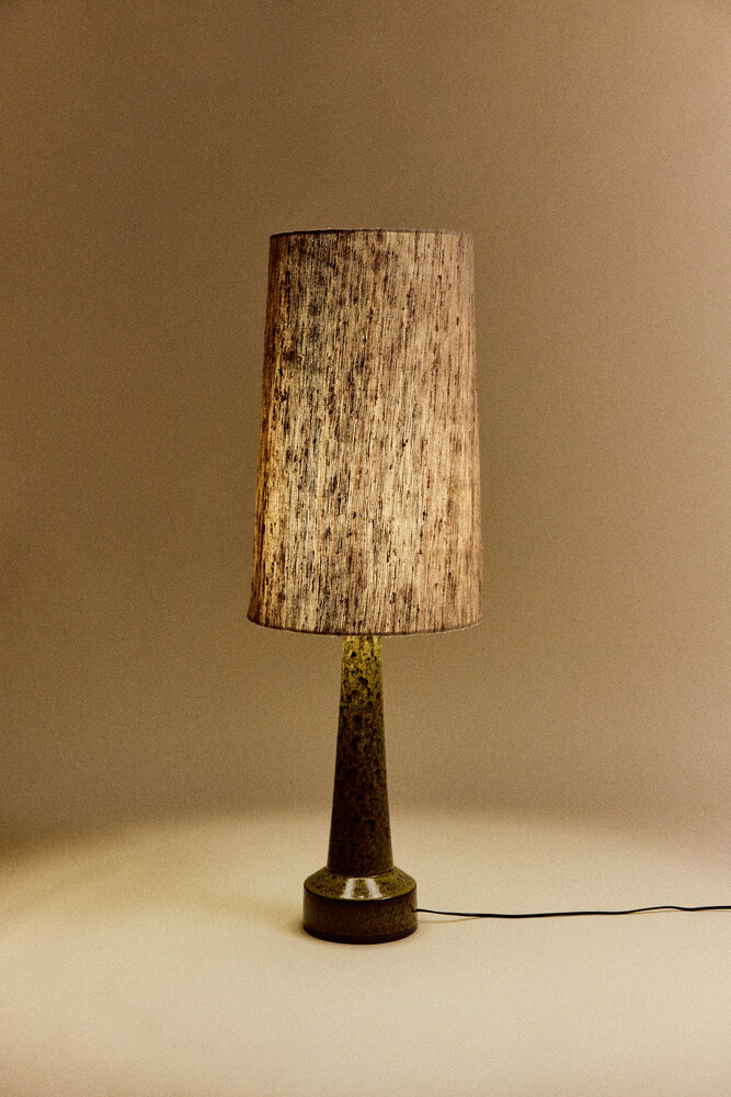HKLIVING Cone lamp shade silk, natural, &Oslash;36cm