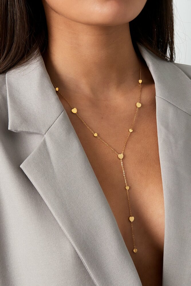 Joy's Label hartjes ketting zilver