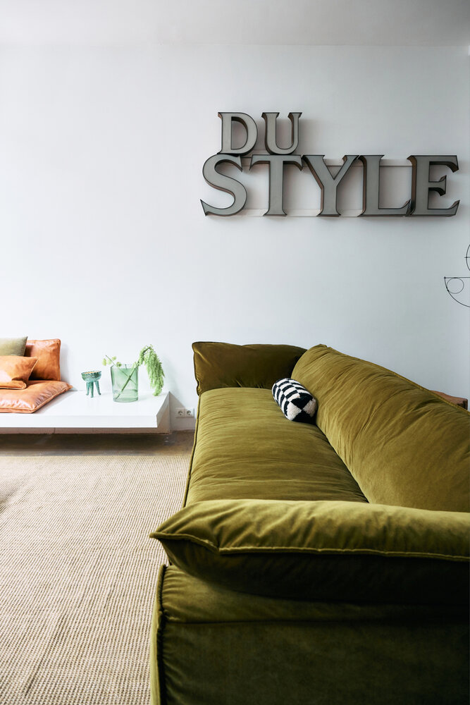 HKLIVING Nomad Royal Velvet Olive 305cm