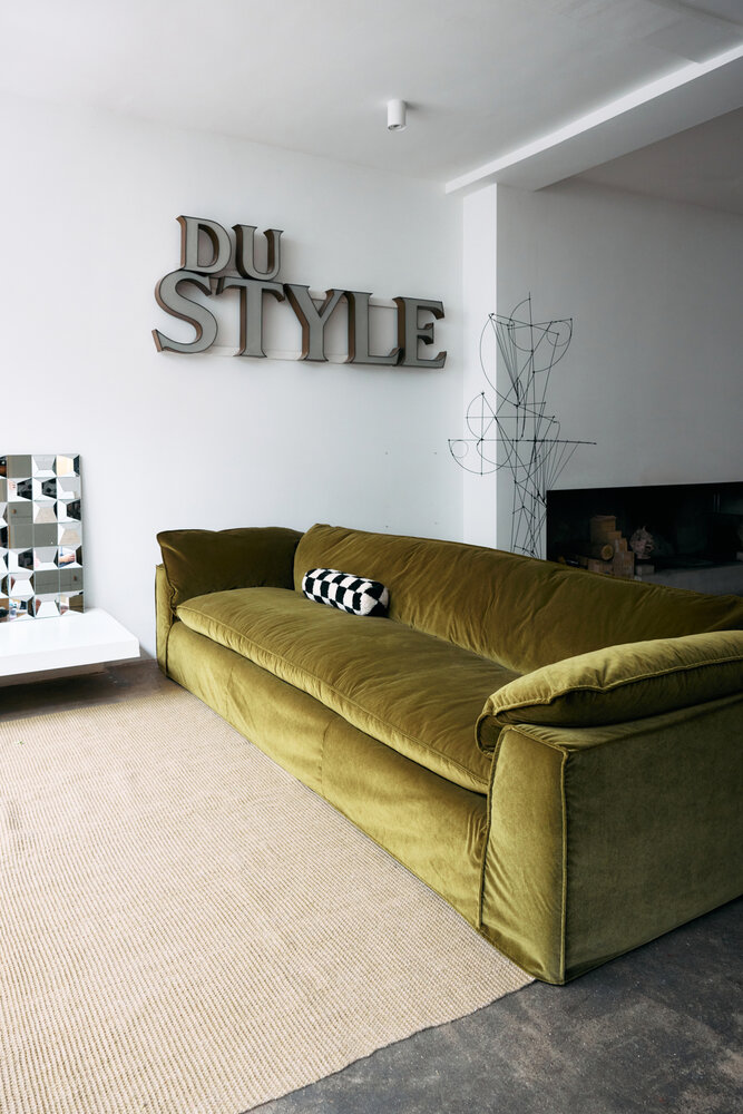 HKLIVING Nomad Royal Velvet Olive 305cm